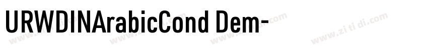 URWDINArabicCond Dem字体转换